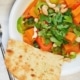 Korma curry met spruiten en zoete aardappel