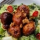 Vegetarische balletjes in ketjapsaus