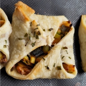 recept prei in bladerdeeg met seitan